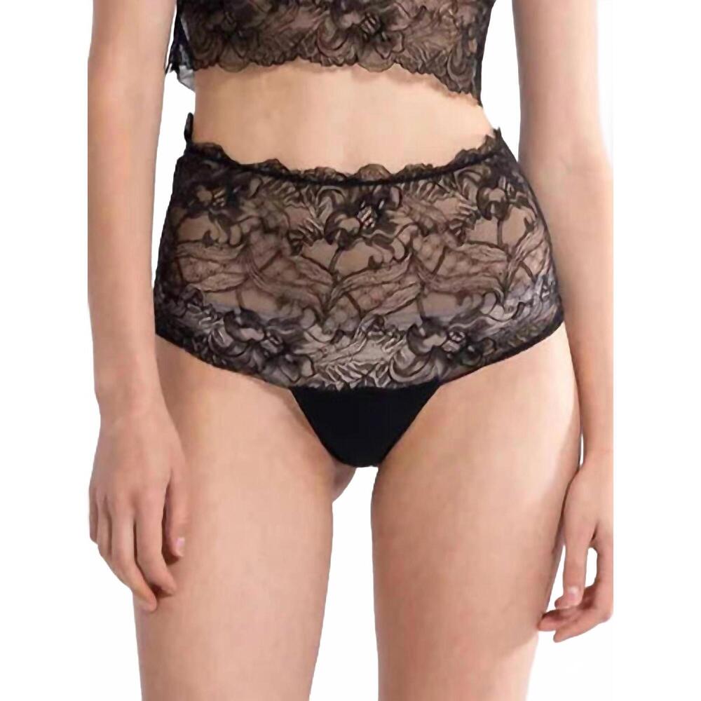 NEW OSCALITO lace high-waist brief in black